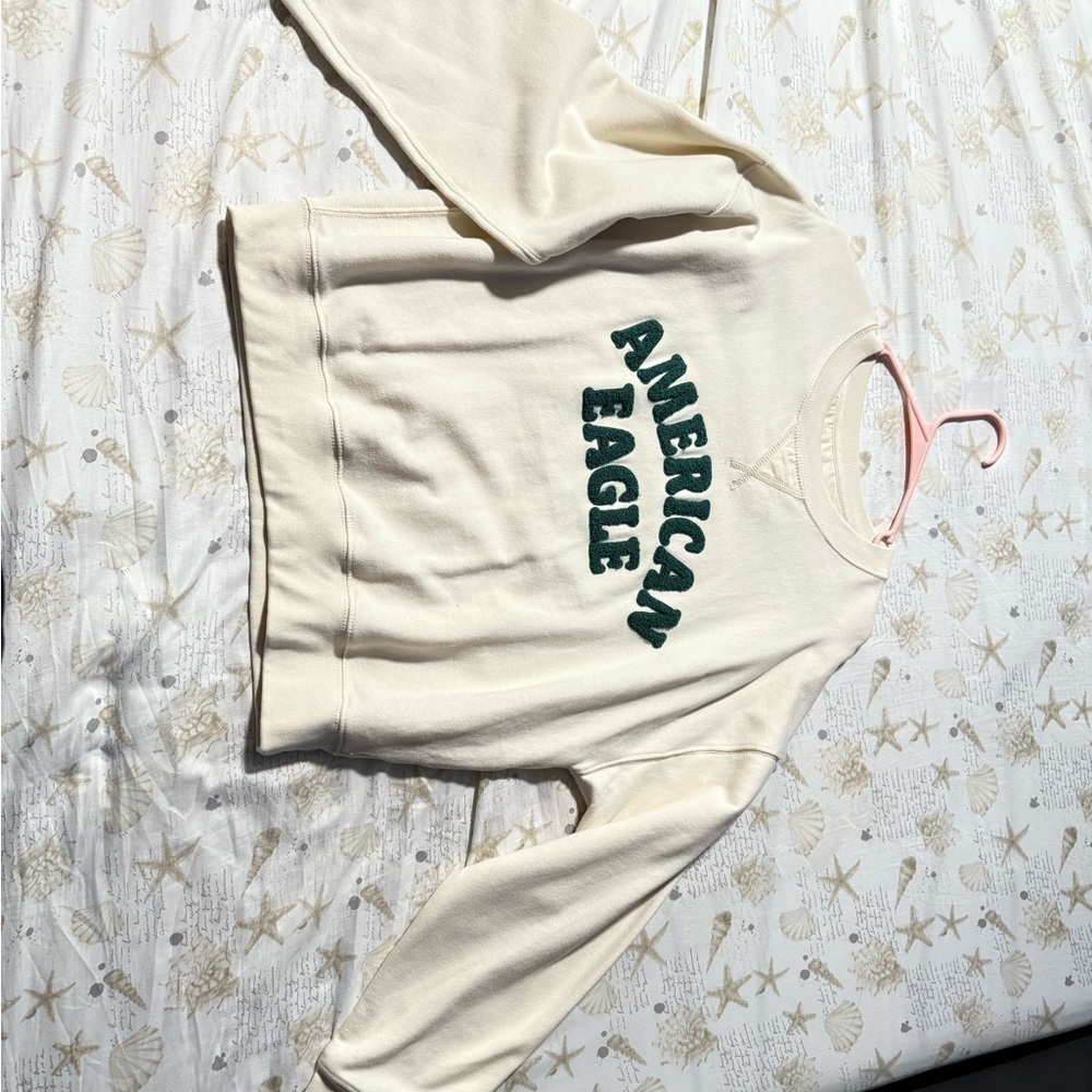 American Eagle Outfitters Cream Pullover